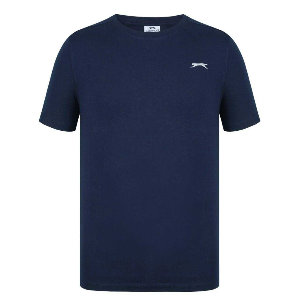 Slazenger (Xs, Navy) Mens 3D Logo T-Shirt