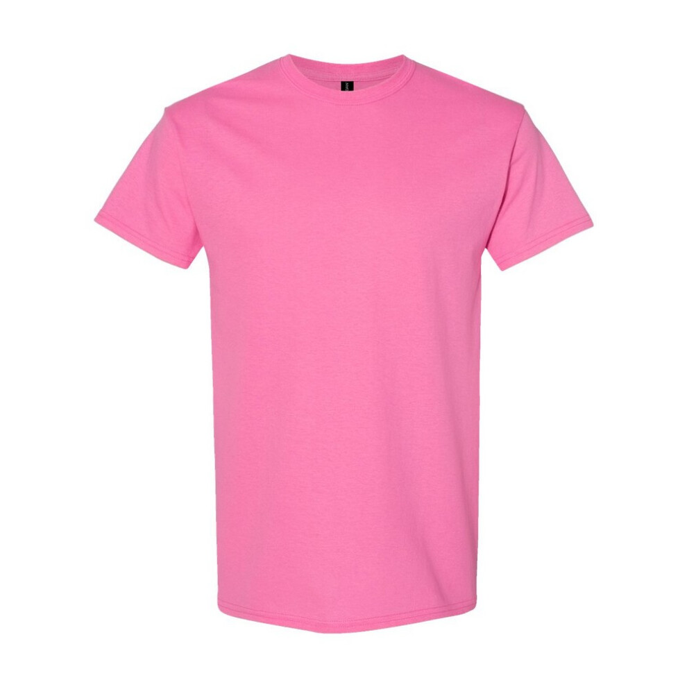 Gildan (M, Azalea) Mens Heavy Cotton T-Shirt