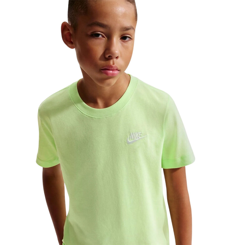 Nike (9-10 Years, Lime) Childrens/Kids Futura Classic Logo Regular T-Shirt