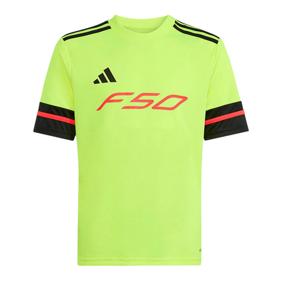 Adidas (13 Years, Solar Yellow) Childrens/Kids F50 Jersey