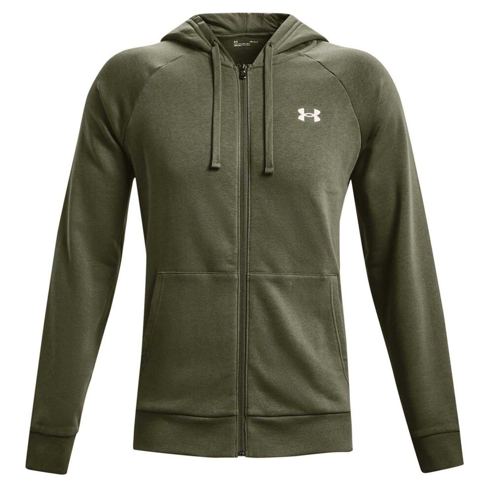 Under Armour (Xl, Marine Od Green) Mens Rival Fleece Full Zip Hoodie