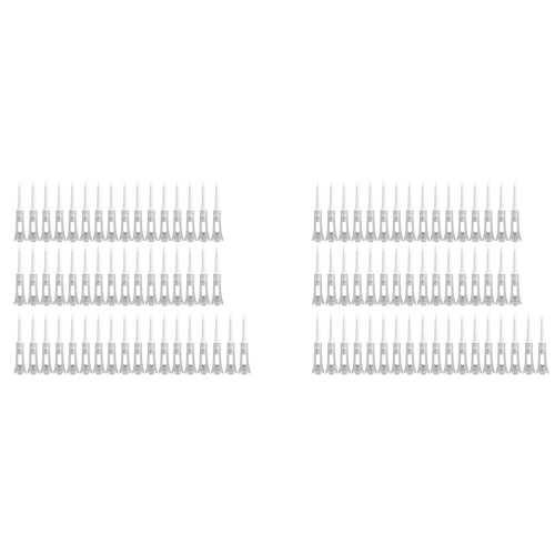 100Pcs  Tee Double Layer Plastic  Tee Soft Low Resistance    Training Tool White