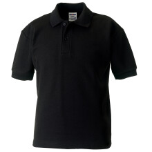 (1-2, Black) Jerzees Schoolgear Childrens 65/35 Pique Polo Shirt (Pack of 2)