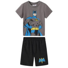 (2-3 Years, Black/Yellow) Batman Childrens/Kids T-Shirt & Shorts Set