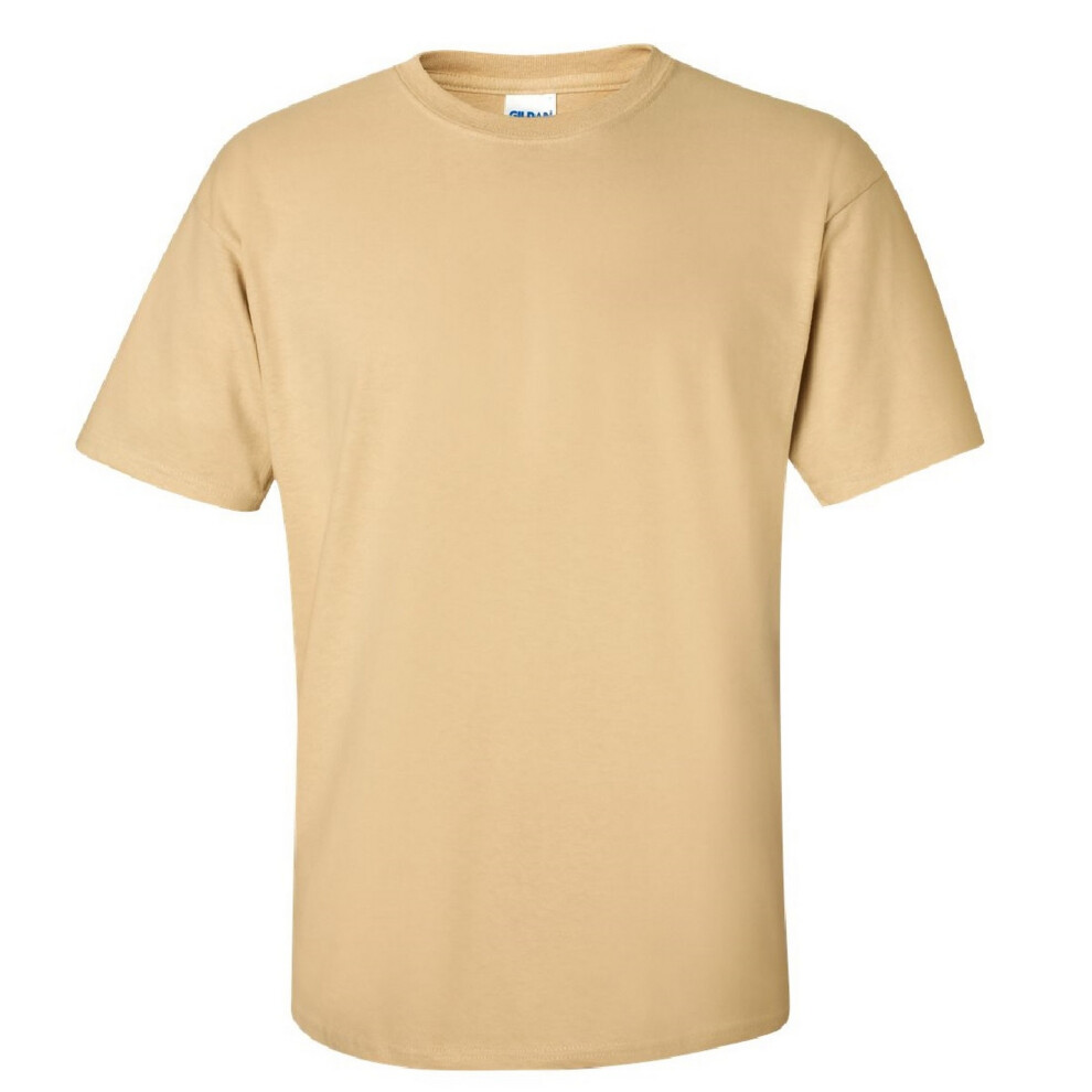 Gildan (Xl, Vegas Gold) Mens Ultra Cotton Short Sleeve T-Shirt