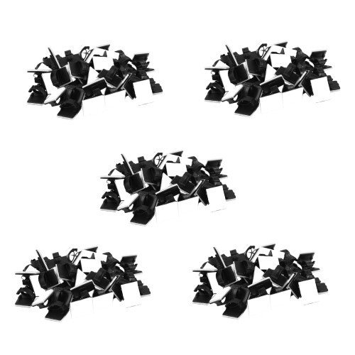 250 Pcs. Self Adhesive Cable Clamp Plastic Rectangular Cable Clips Cable Tie Quick Bind Cable Wire Management Holder