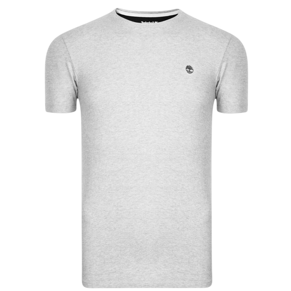 Timberland (L, Grey) Mens River Embroidered Crew Neck T-Shirt