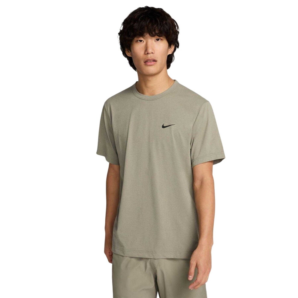 Nike (M, Army) Mens Hyverse Swoosh Short-Sleeved T-Shirt