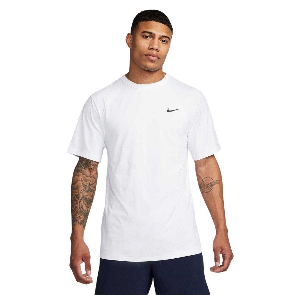 Nike (Xxl, White) Mens Hyverse Swoosh Short-Sleeved T-Shirt