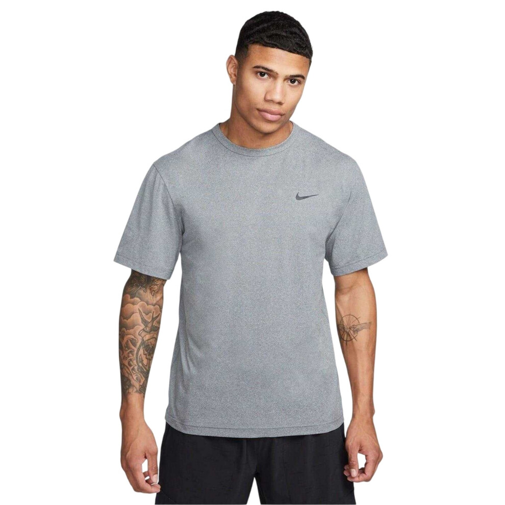 Nike (M, Smoke Grey) Mens Hyverse Swoosh Short-Sleeved T-Shirt