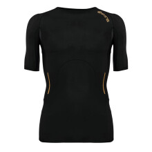 (XS, Black) Skins Mens A400 Geometric Pattern Compression T-Shirt