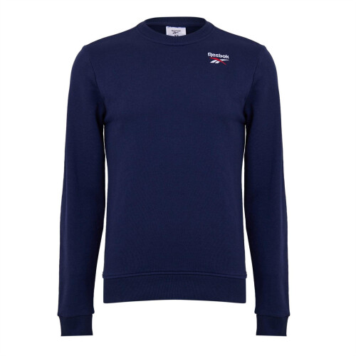 Reebok (M, Navy) Reebok Mens Identity Small Logo Sweatshirt