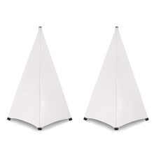 Universal DJ Licht Lautsprecher Ständer Abdeckung Doppel Seitiger Stativ Ständer Rock Scrim Abdeckung Dehnbares Material, 2 Stück