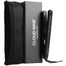 CLOUD NINE The Classic Original Iron Black, Hair Straighteners for Women, Professional Ceramic Straightener Gift Set