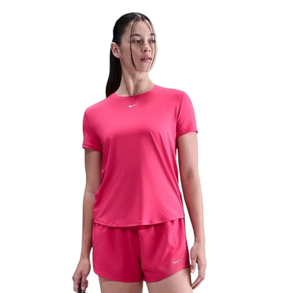 Nike (14 Uk, Rush) Womens/Ladies One Dri-Fit Standard Top