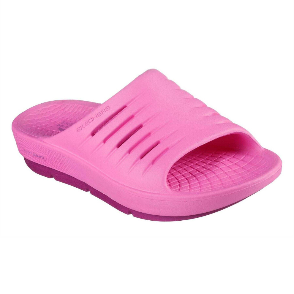 Skechers (5 Uk, Pink) Childrens/Kids Flat Sports Sandals