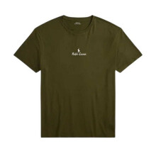 (L, Olive) Ralph Lauren Mens Crew Neck Short-Sleeved T-Shirt