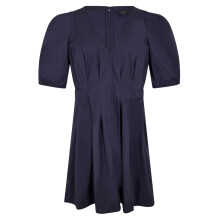 (10 UK, Navy) Ted Baker Womens/Ladies V Neck Puff Sleeve Mini Dress