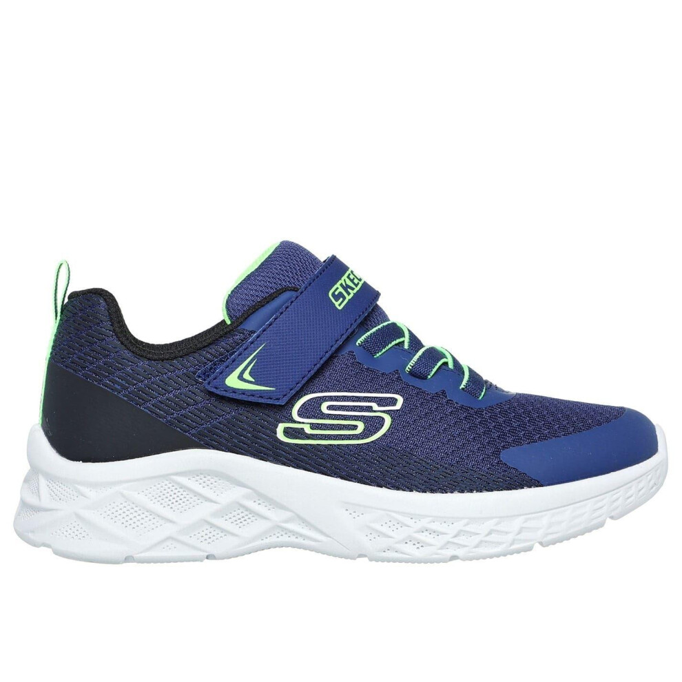 Skechers (10 Uk Child, Navy) Childrens/Kids Microspec Ii-Zovrix Mesh Trainers