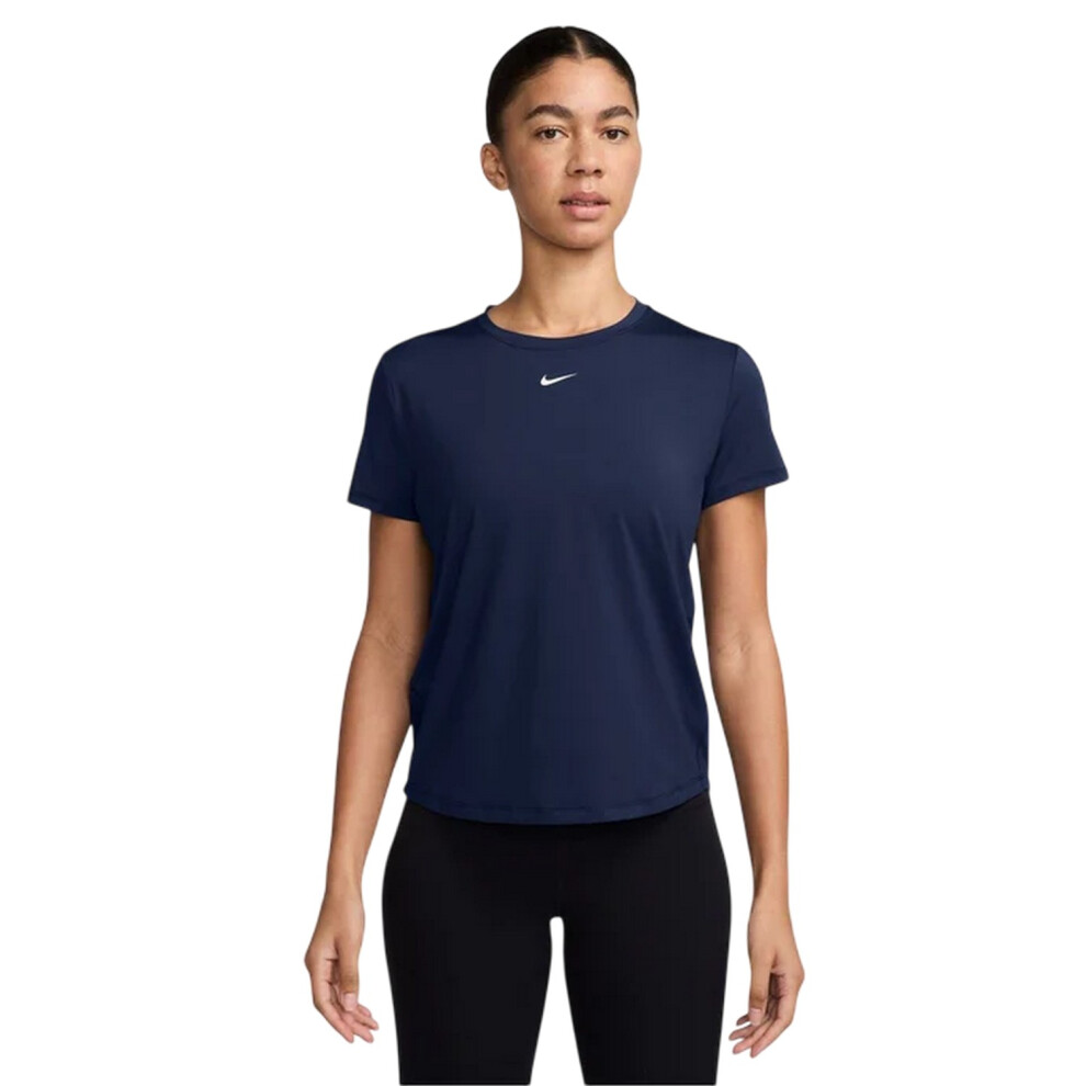 Nike (12 Uk, Midnight Navy) Womens/Ladies One Dri-Fit Standard Top