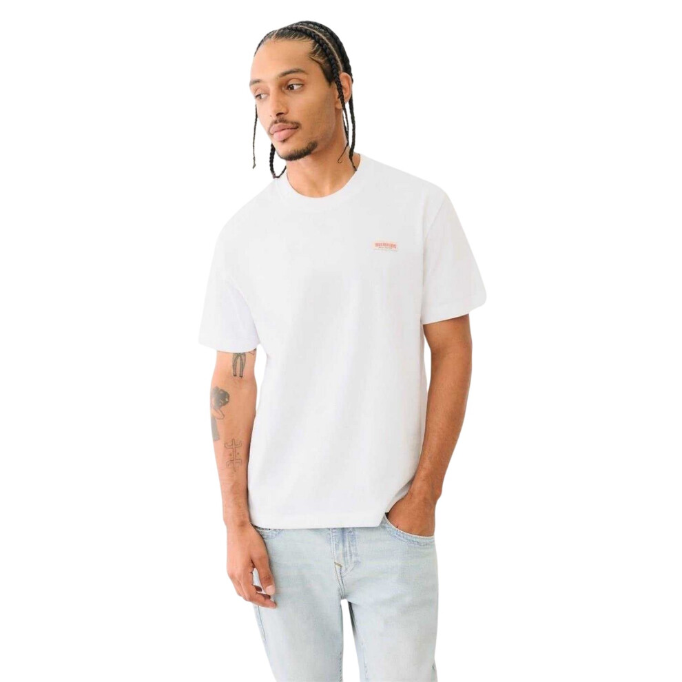 True Religion (Xxl, White) Mens Cotton T-Shirt