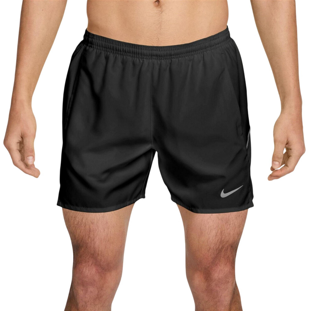 Nike (M R, Black) Mens Challenger Reflective Running Shorts