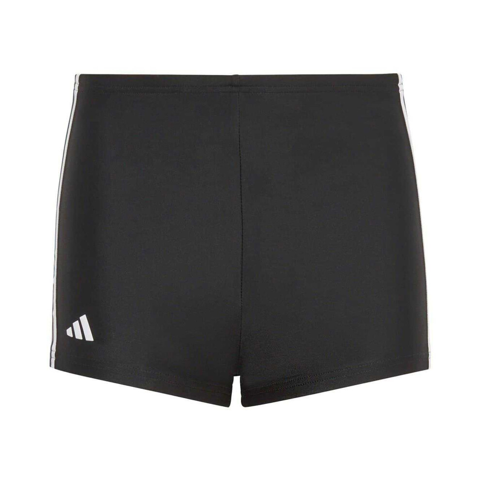 Adidas (13-14 Years, Black/White) Childrens/Kids Classic 3 Stripes Regular Swim Shorts