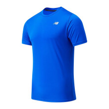 (S, Blue) New Balance Mens Chest Logo Running T-Shirt