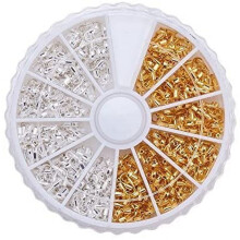 Brass Wire Guardians Mixed Color 5x4x1mm 540 pcs