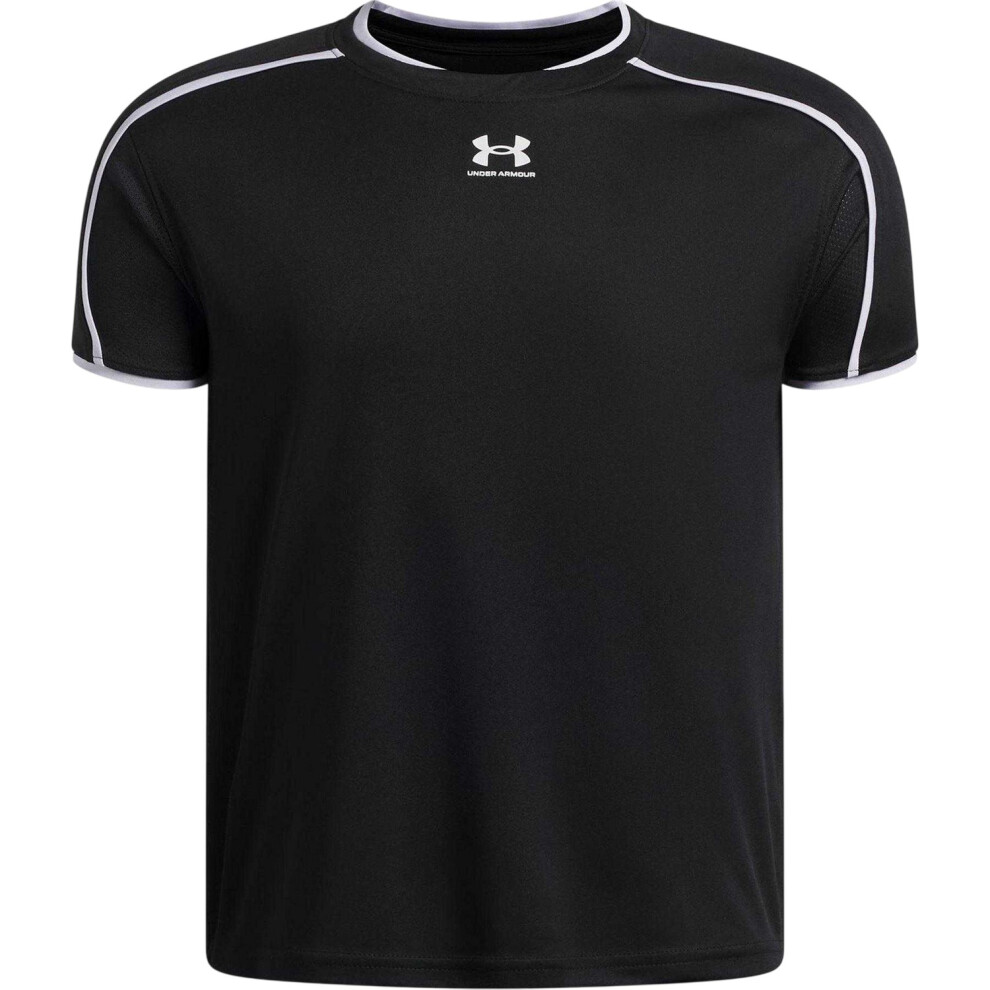 Under Armour (13 Years, Black/White) Childrens/Kids Performance Logo T-Shirt