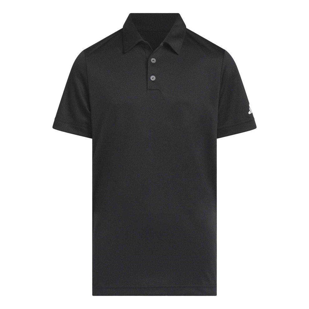 Adidas (11-12 Years, Black) Boys 3 Stripes Polo Shirt