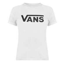 (12 UK, White) Vans Womens/Ladies Logo T-Shirt