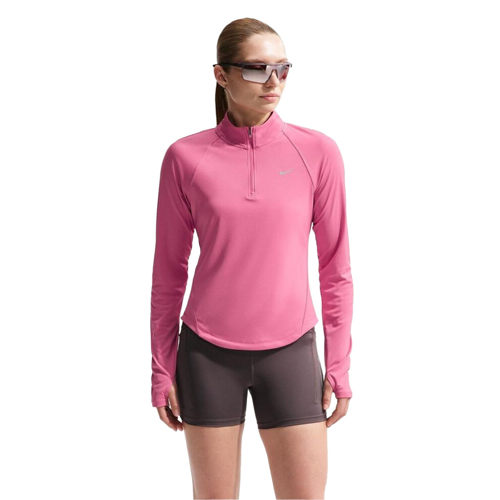 Nike (14 Uk, Pink Foam) Womens/Ladies Swoosh Long-Sleeved Running Top