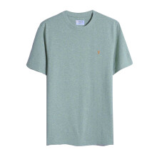 (M, Mist Green) Farah Mens Logo Regular T-Shirt