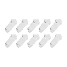 (7 UK-8.5 UK, White) New Balance Unisex Adult Everyday No-Show Socks (Pack of 10)