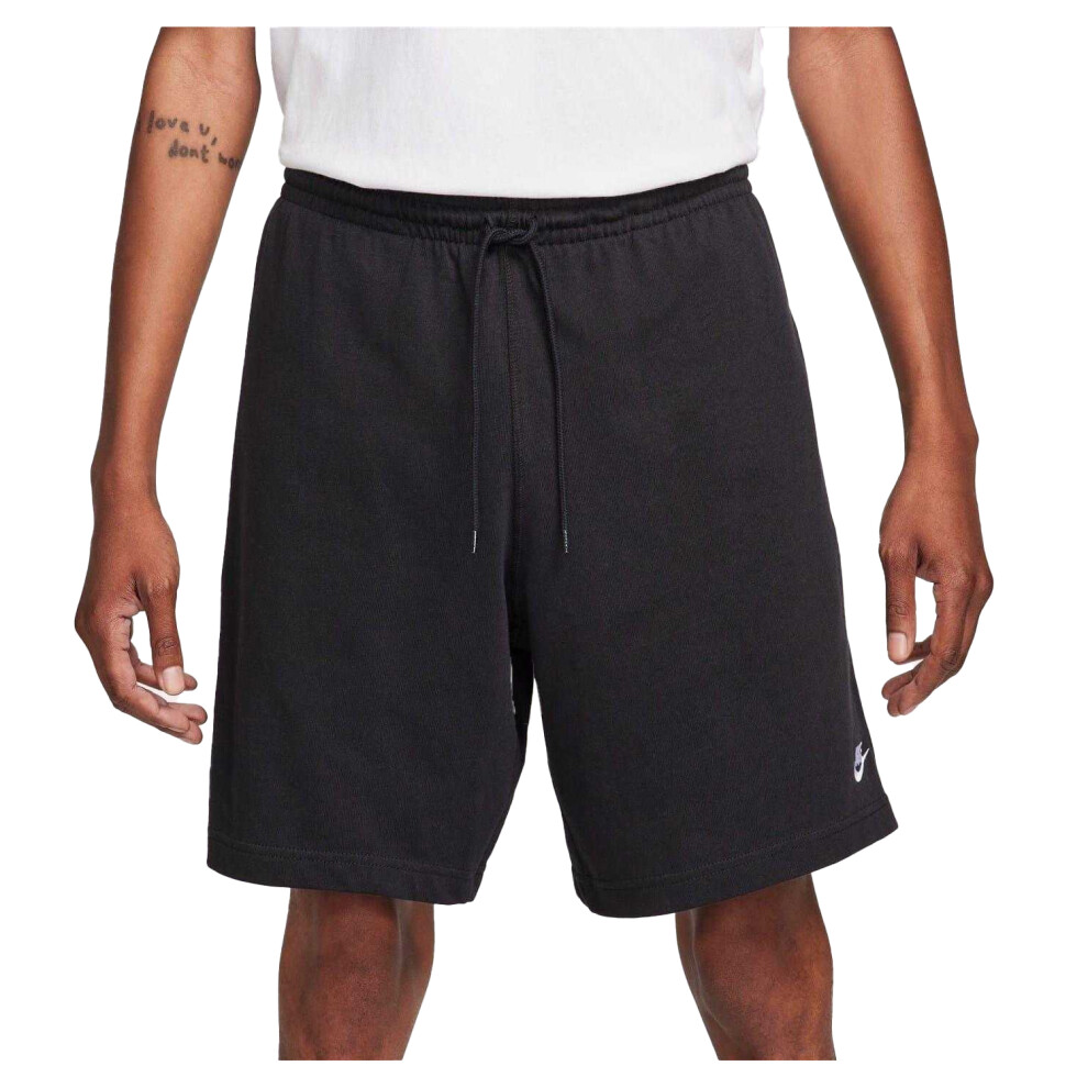 Nike (Xxl, Black) Mens Club Embroidered Logo Shorts