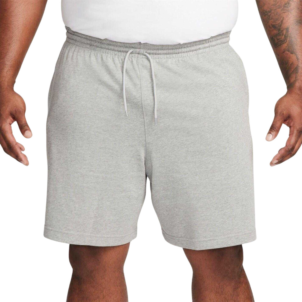 Nike (Xxl, Grey Heather) Mens Club Embroidered Logo Shorts
