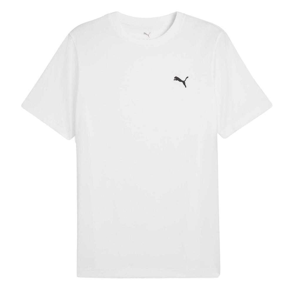 Puma (Xxl, White) Mens Small Logo Regular T-Shirt
