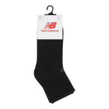(7 UK-8.5 UK, Black) New Balance Mens Ankle Socks (Pack of 3)