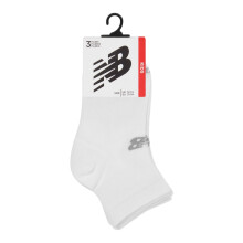 (2 UK-5.5 UK, White) New Balance Childrens/Kids Logo Ankle Socks (Pack of 3)
