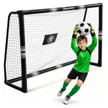 Gol de futebol em aço - HYPERMOTION - Hypermotion - 180x120x60 cm - tubos de 32 mm - ancoragens de 5 pés