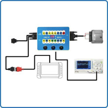 Caixa de Conexão OBDII com Protocolo CANBUS - OBD BOX + Ferramenta de Teste - Acessórios Automotivos - Plugue Americano