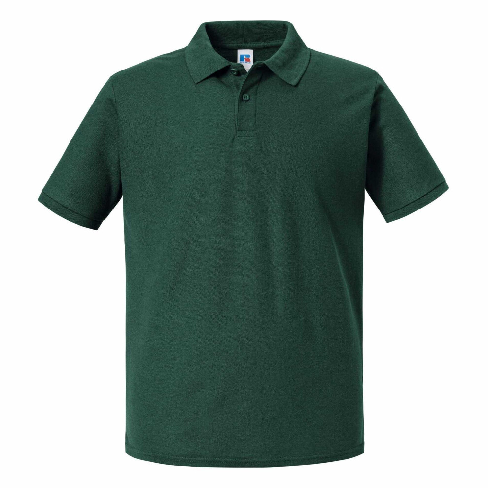 Russell (Xxl, Bottle Green) Mens Authentic Eco Polo Shirt