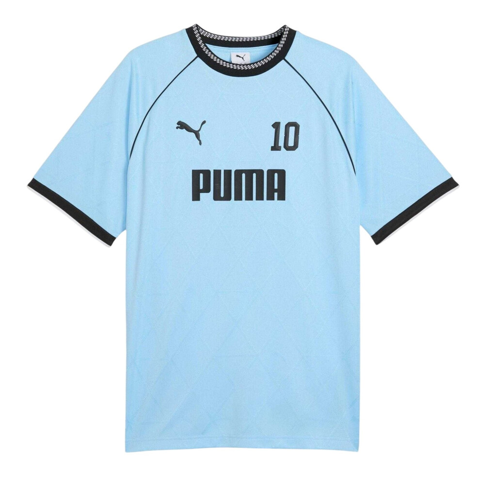 Puma (M, Vibrant Blue) Mens Geometric Pattern Sport T-Shirt