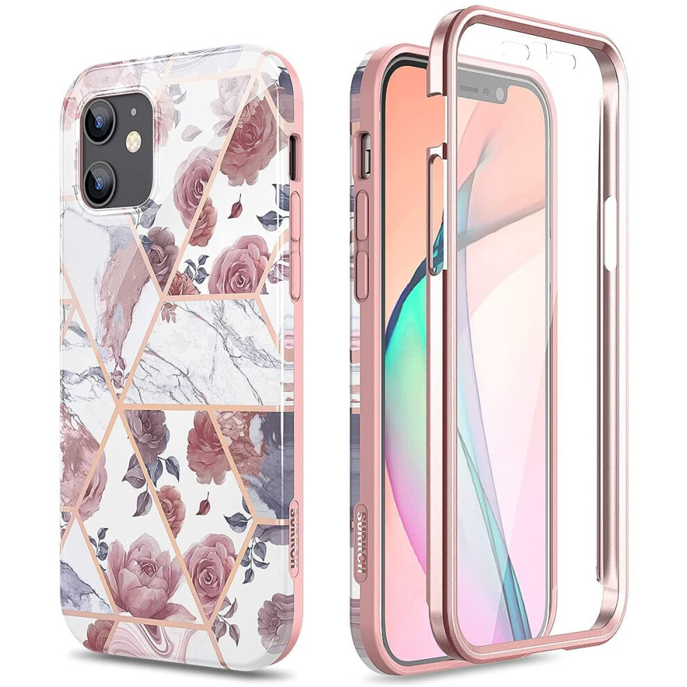 Iphone 12 And 12 Pro Marble Case With Built-In Screen 9336866786989