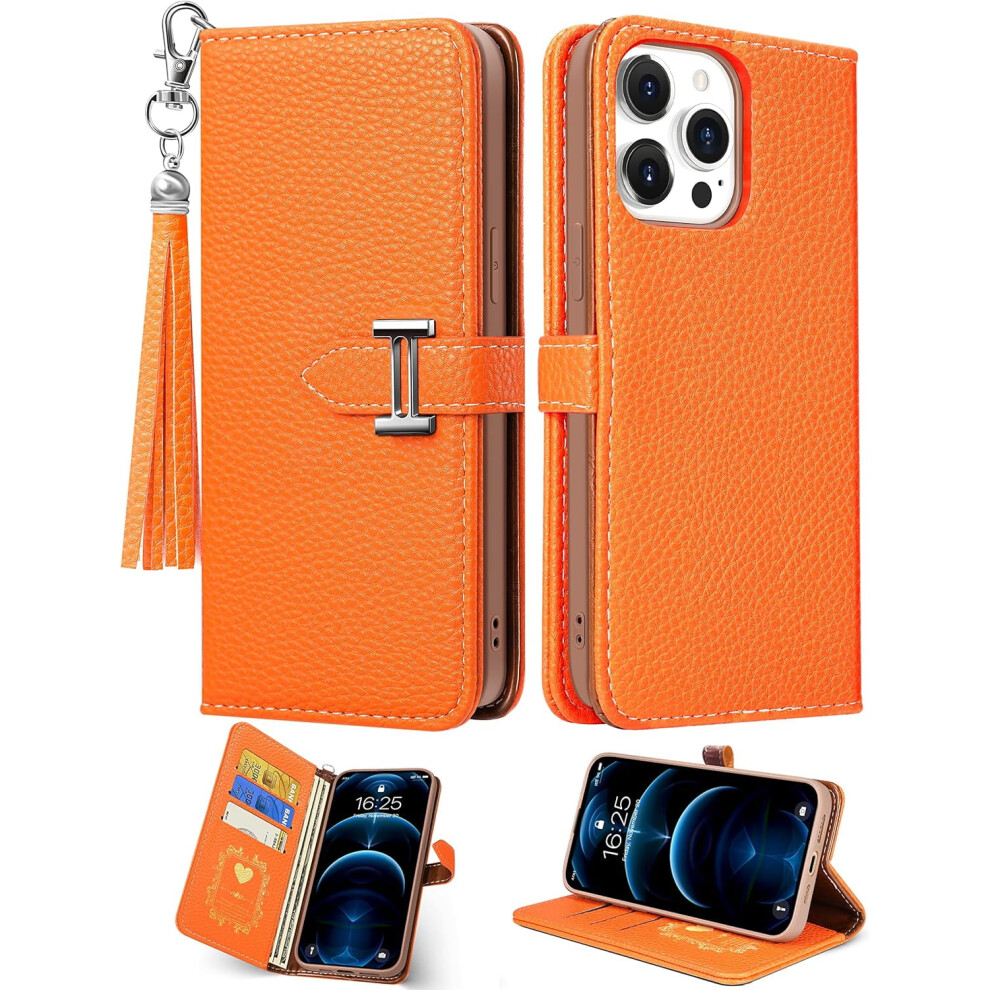 Leather Wallet Case For Iphone 14 Pro Max With Card Holder 9336866789089