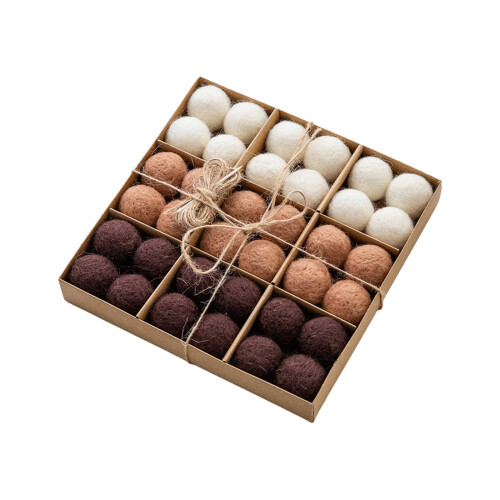 Wool Felt Balls for Home Decor 36 pcs per box