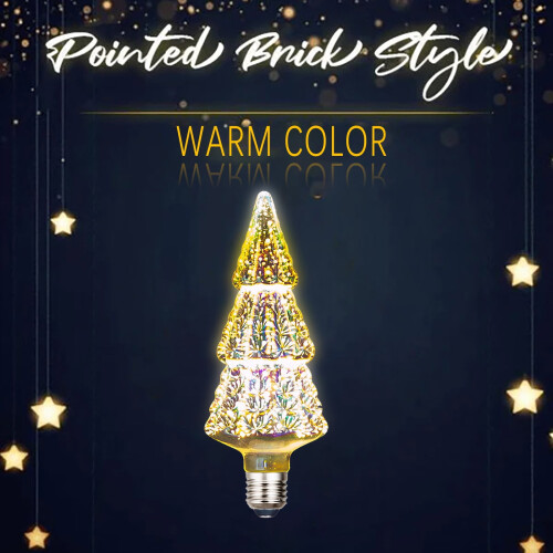 Hengsof 3D fireworks LED bulb 3W 120V multicolor 1