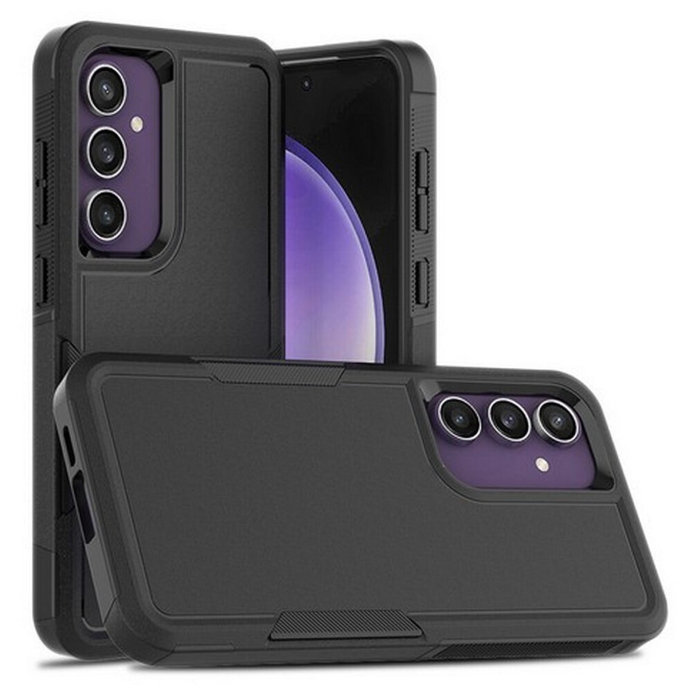 Shockproof Hybrid Case For Samsung Galaxy S24 Fe Grip Black 9336866799989