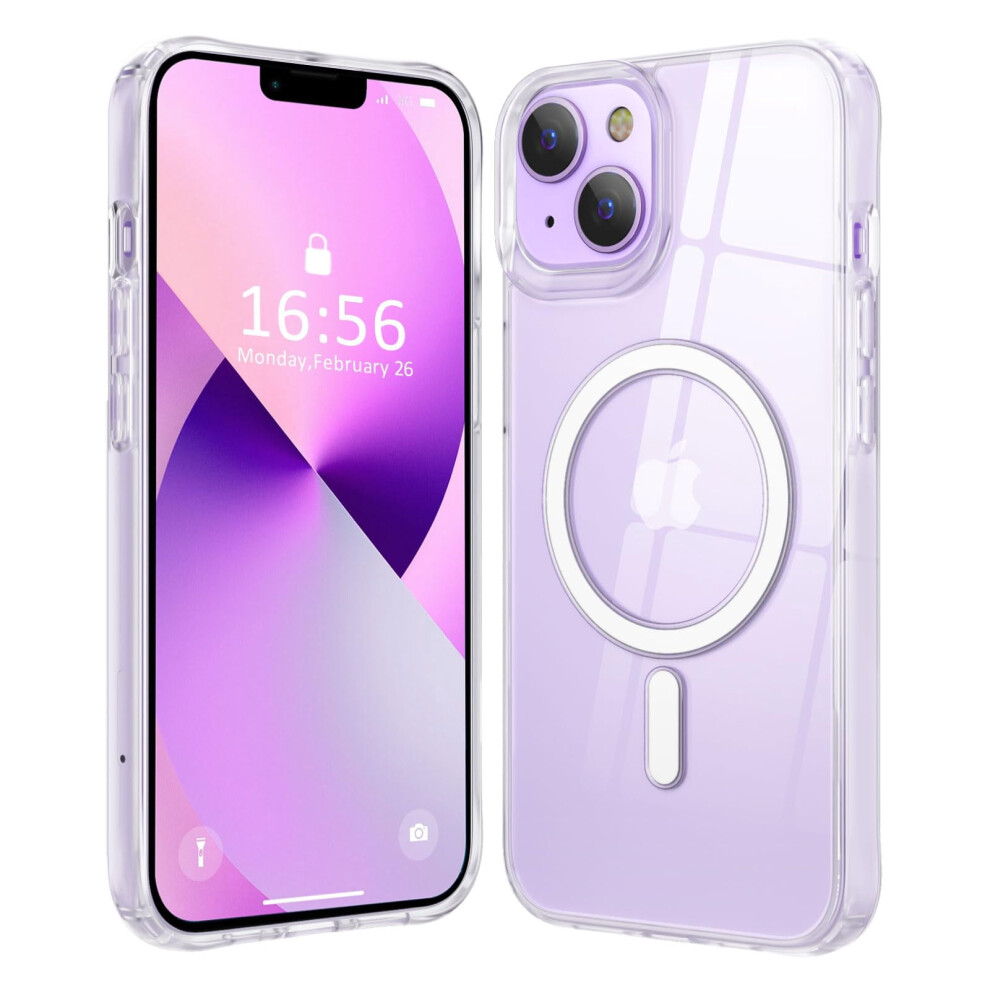 Magnetic Clear Case For Iphone 14 And 13, 6.1 Inch, 9336866800302